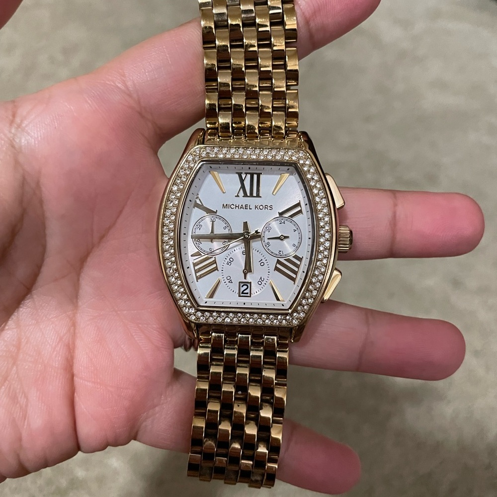 Michael Kors | Gold Watch with White Dial